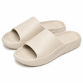 Badeschlappen Größe 40/41 aus Kunststoffschaum Beige - rutschhemmende Sommerschuhe