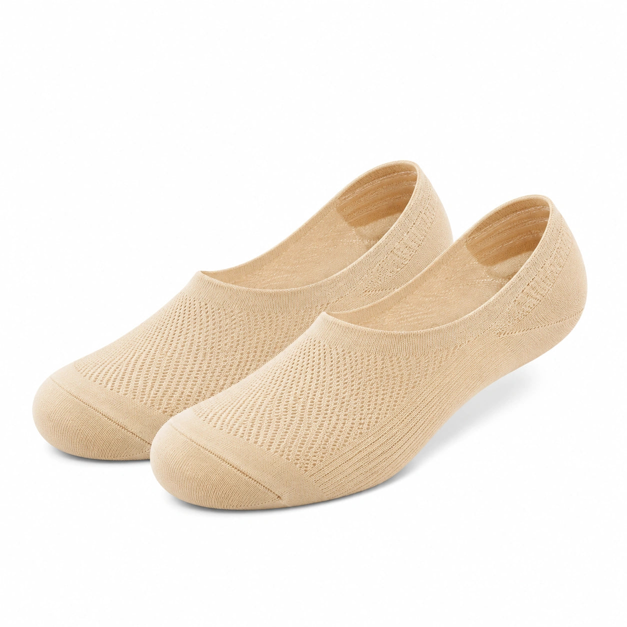 Ballerinasocken Größe 43-46 Beige aus Textil mit atmungsaktivem Strick