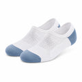 Sneakersocken 39-42 aus Textil Weiß/Hellblau atmungsaktiv