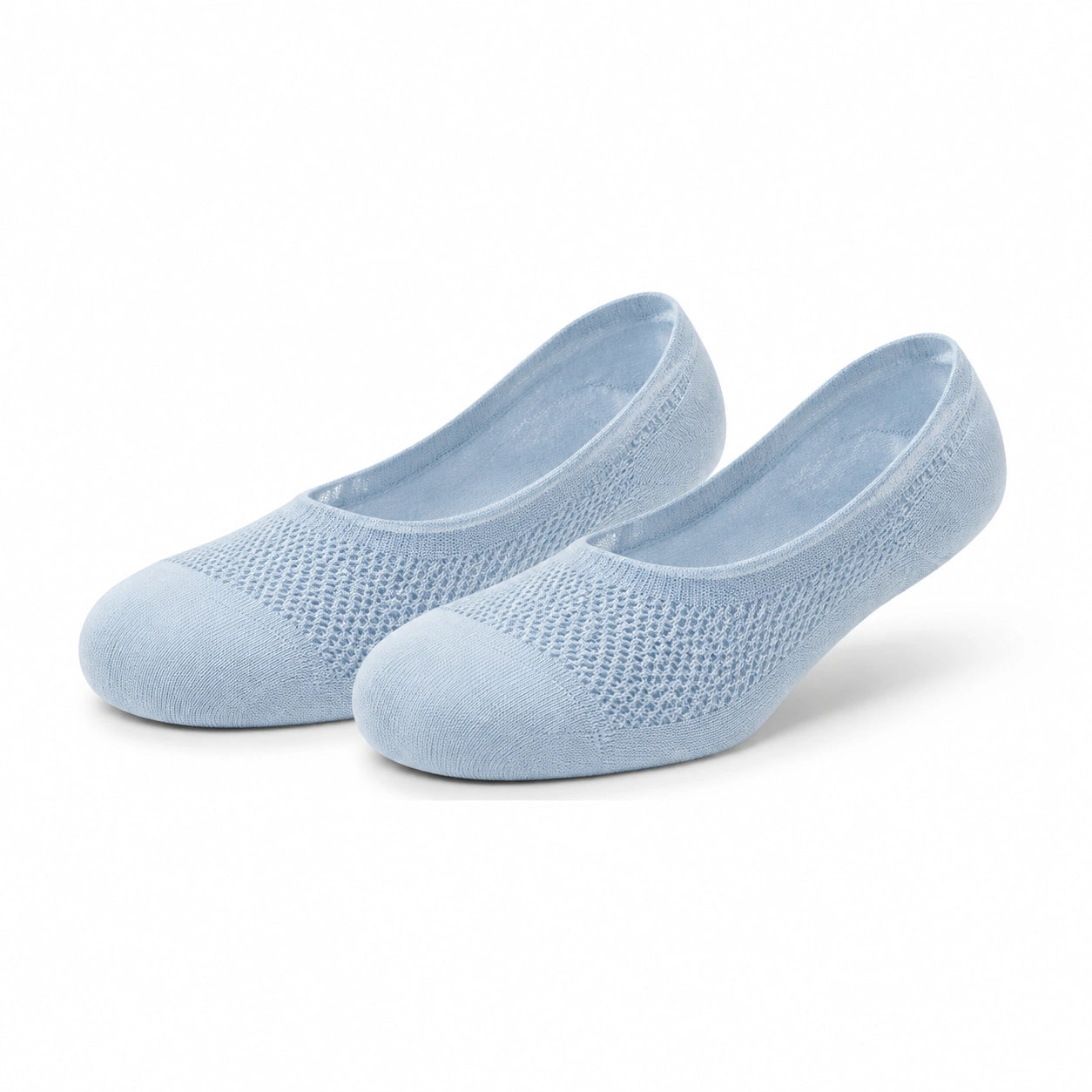 Ballerina-Socken Größe 43-46 Hellblau aus Stricktextil atmungsaktiv