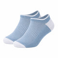 Sneakersocken 43-46 aus Textilfasern in Hellblau Weiß atmungsaktiv