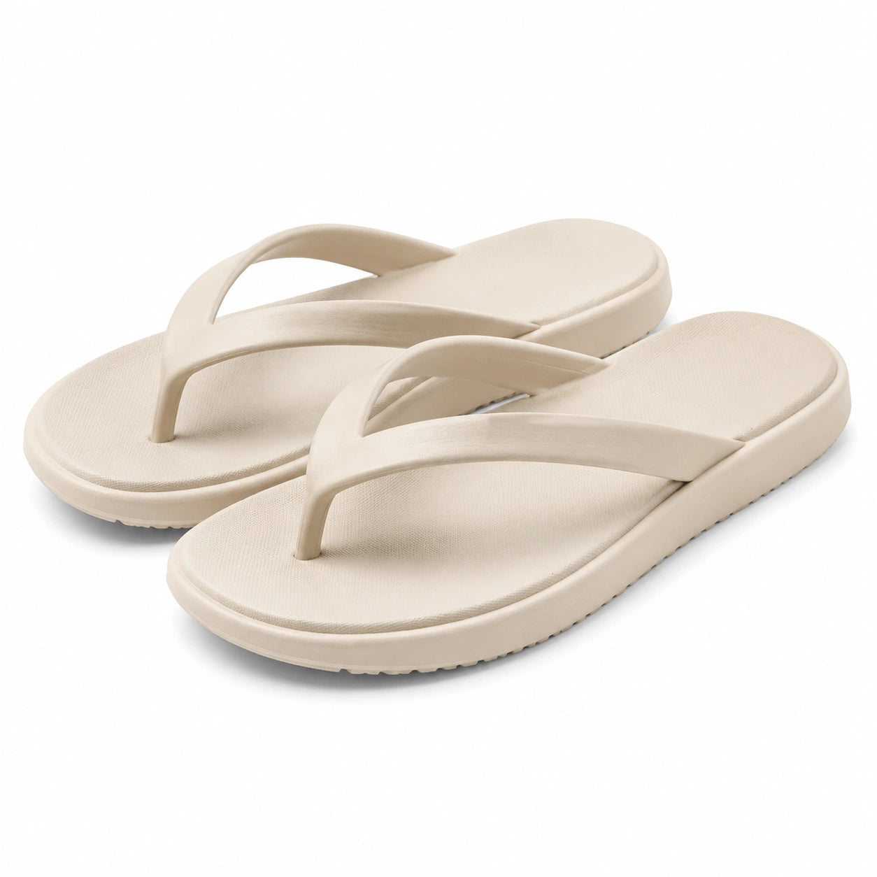 Zehentrenner 38/39 aus Synthetik in Creme für Freizeit und Strand