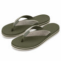 Zehentrenner Größe 38/39 olivgrün mit Textilriemen rutschfeste Freizeit-Sandalen